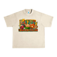 Sandshell Happy Thanksgiving Urban Heavy Tee - FaDigitalArtStudio