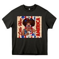 Asphalt little miss america Heavy Core Tee - TumblerDesignByShophia
