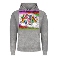 Cloud Rock LGBTQ Dabbbing Unicorn And Rainbow Tumbler Vintage Hoodie - BundleAndBundleShop