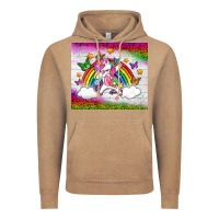 Vintage Coffee LGBTQ Dabbbing Unicorn And Rainbow Tumbler Vintage Hoodie - BundleAndBundleShop