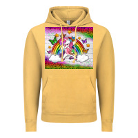 Vintage Mustard LGBTQ Dabbbing Unicorn And Rainbow Tumbler Vintage Hoodie - BundleAndBundleShop