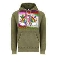 Vintage Olive LGBTQ Dabbbing Unicorn And Rainbow Tumbler Vintage Hoodie - BundleAndBundleShop