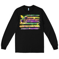 Black mardi gras Long Sleeve Tee - FaDigitalArtStudio