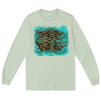 Matcha leopard turquoise Long Sleeve Tee - RanaPortraitStore