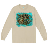 Mushroom leopard turquoise Long Sleeve Tee - RanaPortraitStore