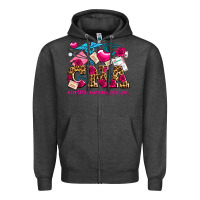 Charcoal Heather valentines day cna certified nursing assistant Zipper Hoodie - AdoDesignShop