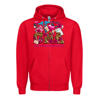 Red valentines day cna certified nursing assistant Zipper Hoodie - AdoDesignShop