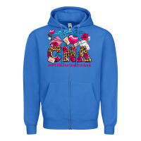 True Royal valentines day cna certified nursing assistant Zipper Hoodie - AdoDesignShop