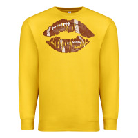 Lemon football lips Premium Sweatshirt - AdoDesignShop