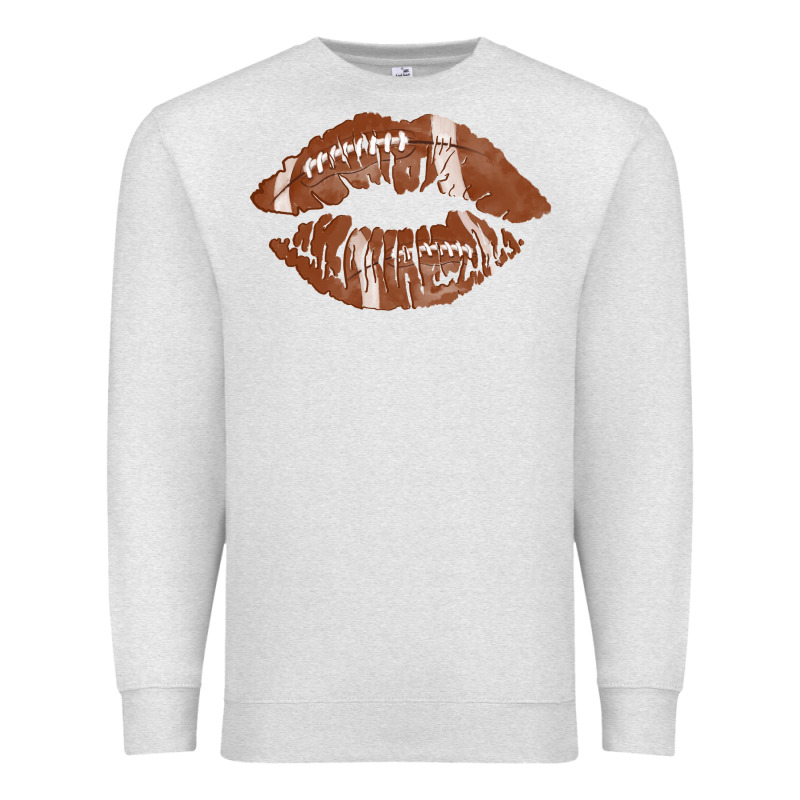 Football Lips Premium Sweatshirt by AdoDesignShop | Teevron