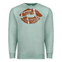 Seafoam football lips Premium Sweatshirt - AdoDesignShop