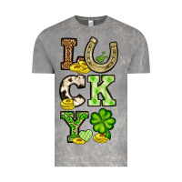 Cloud Rock St. Patrick's Western lucky Vintage Tee - OliviaCreatesArt
