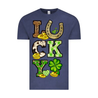 Vintage Denim St. Patrick's Western lucky Vintage Tee - OliviaCreatesArt