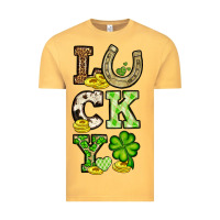 Vintage Mustard St. Patrick's Western lucky Vintage Tee - OliviaCreatesArt