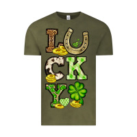 Vintage Olive St. Patrick's Western lucky Vintage Tee - OliviaCreatesArt