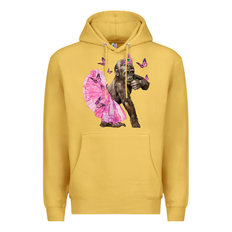 Baby Gorilla With Tutu Premium Hoodie by LillyAllenDesigns | Teevron