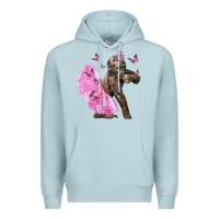 Blue Mist Baby Gorilla With Tutu Premium Hoodie - LillyAllenDesigns
