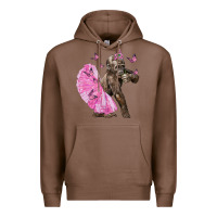 Chestnut Baby Gorilla With Tutu Premium Hoodie - LillyAllenDesigns