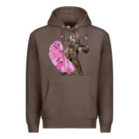 Coffee Baby Gorilla With Tutu Premium Hoodie - LillyAllenDesigns