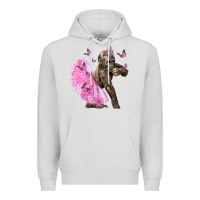 Dove Grey Baby Gorilla With Tutu Premium Hoodie - LillyAllenDesigns