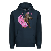 Navy Baby Gorilla With Tutu Premium Hoodie - LillyAllenDesigns