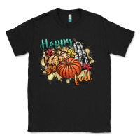 Black happy fall Classic Tee - CowGirlArtShop