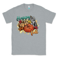 Heather Grey happy fall Classic Tee - CowGirlArtShop