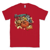 Red happy fall Classic Tee - CowGirlArtShop