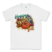 White happy fall Classic Tee - CowGirlArtShop