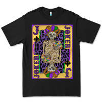 Black joker mardi gras skeleton Premium Tee - CowGirlArtShop
