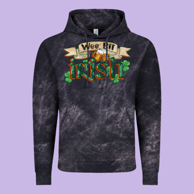 Wee Bit Irish St Patrick's Day Vintage Hoodie Designed By Fadigitalartstudio