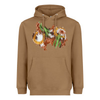 Toasted Coconut horseshoe cowhide cactus patch Heavyweight Hoodie - AdoDesignShop