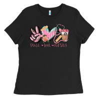 Black peace love nursing Ladies Tee - CowGirlArtShop