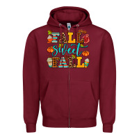 Burgundy fall sweet fall Zipper Hoodie - AdoDesignShop
