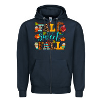Navy fall sweet fall Zipper Hoodie - AdoDesignShop