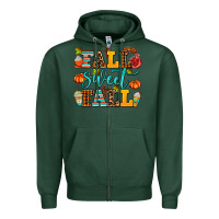 Sports Green fall sweet fall Zipper Hoodie - AdoDesignShop