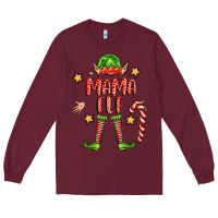 Burgundy mama elf Long Sleeve Tee - FaDigitalArtStudio