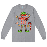 Heather Grey mama elf Long Sleeve Tee - FaDigitalArtStudio