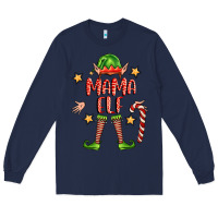 Navy mama elf Long Sleeve Tee - FaDigitalArtStudio