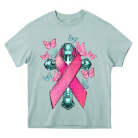 Arona Cancer Cross Cancer Awareness Heavy Core Tee - HowdyJamesFarm