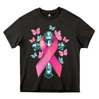 Asphalt Cancer Cross Cancer Awareness Heavy Core Tee - HowdyJamesFarm