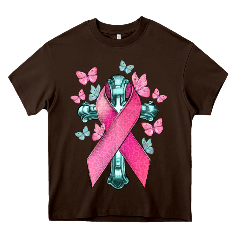 Cancer Cross Cancer Awareness Heavy Core Tee by HowdyJamesFarm | Teevron