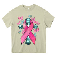 Mossy Cancer Cross Cancer Awareness Heavy Core Tee - HowdyJamesFarm