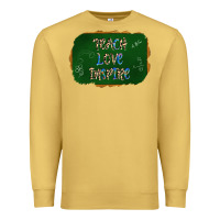 Antique Gold teach love inspire chalkboard Premium Sweatshirt - AdoDesignShop
