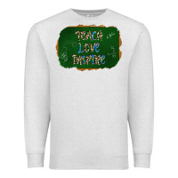 Oatmeal Heather teach love inspire chalkboard Premium Sweatshirt - AdoDesignShop