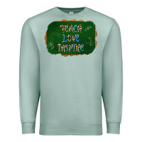 Seafoam teach love inspire chalkboard Premium Sweatshirt - AdoDesignShop