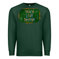Sports Green teach love inspire chalkboard Premium Sweatshirt - AdoDesignShop