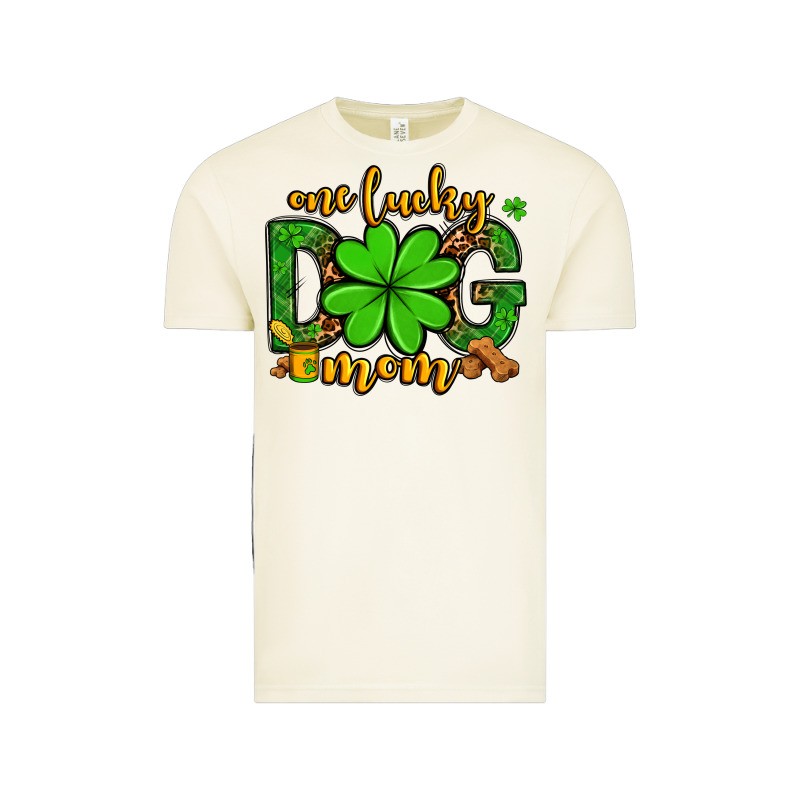One Lucky Dog Mom St. Patrick's Vintage Tee by OliviaCreatesArt | Teevron