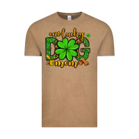 Vintage Coffee One lucky dog mom St. Patrick's Vintage Tee - OliviaCreatesArt