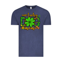 Vintage Denim One lucky dog mom St. Patrick's Vintage Tee - OliviaCreatesArt